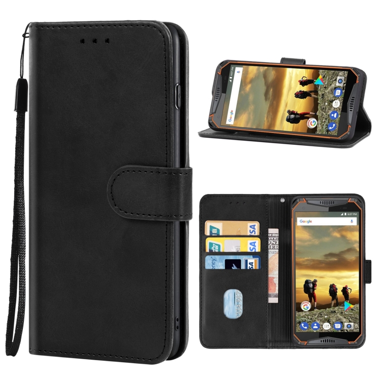 

Leather Phone Case For Ulefone Armor 3W(Black)