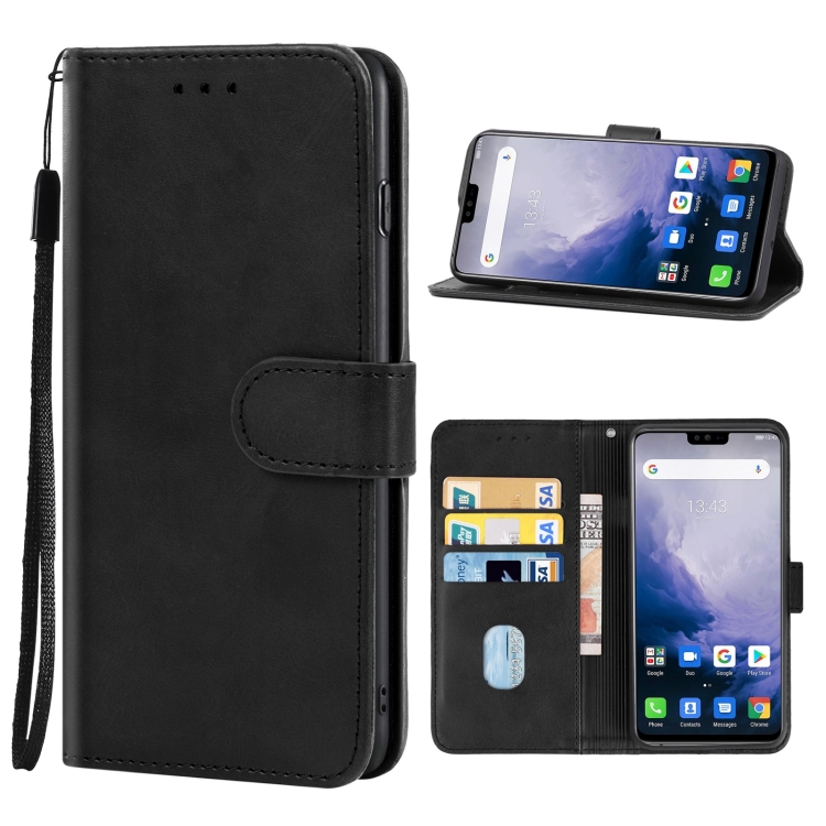 

Leather Phone Case For Ulefone T2(Black)