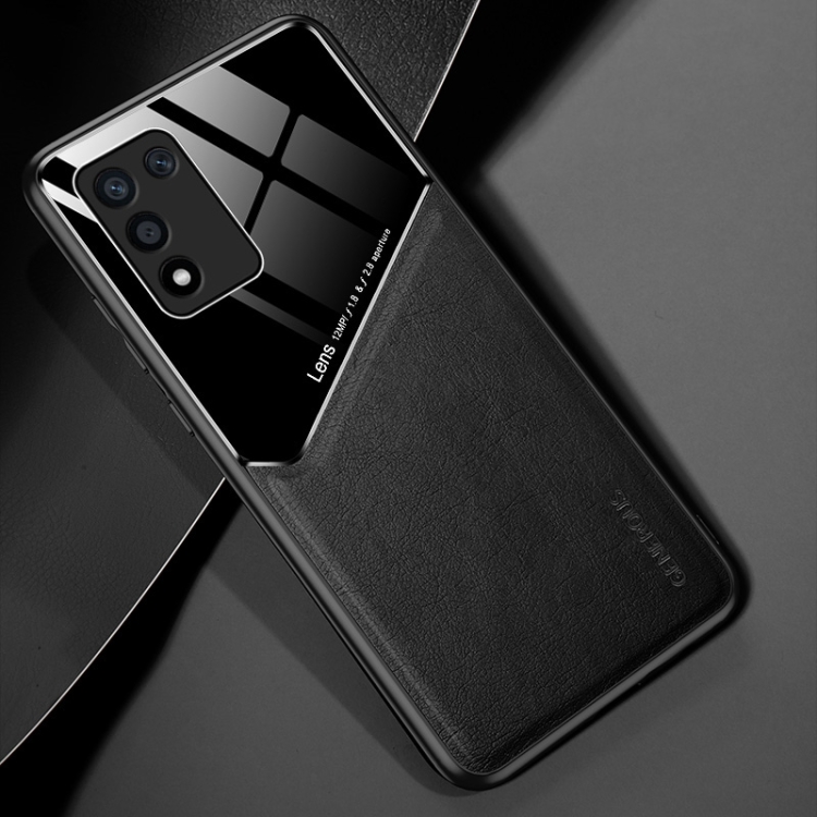 

For OPPO K9s All-inclusive Leather + Organic Glass Phone Case(Black)