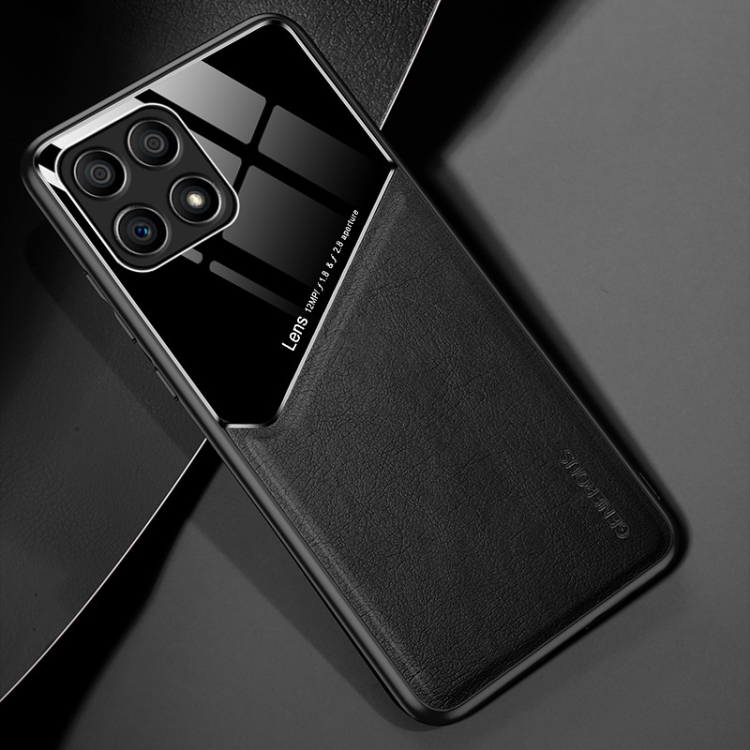 

For Honor X30i All-inclusive Leather + Organic Glass Phone Case(Black)