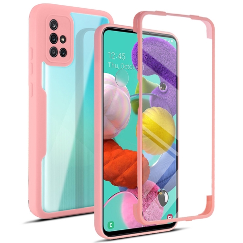 

For Samsung Galaxy A51 4G Acrylic + TPU 360 Degrees Full Coverage Shockproof Phone Case(Pink)