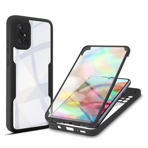 

For Samsung Galaxy A71 4G Acrylic + TPU 360 Degrees Full Coverage Shockproof Phone Case(Black)