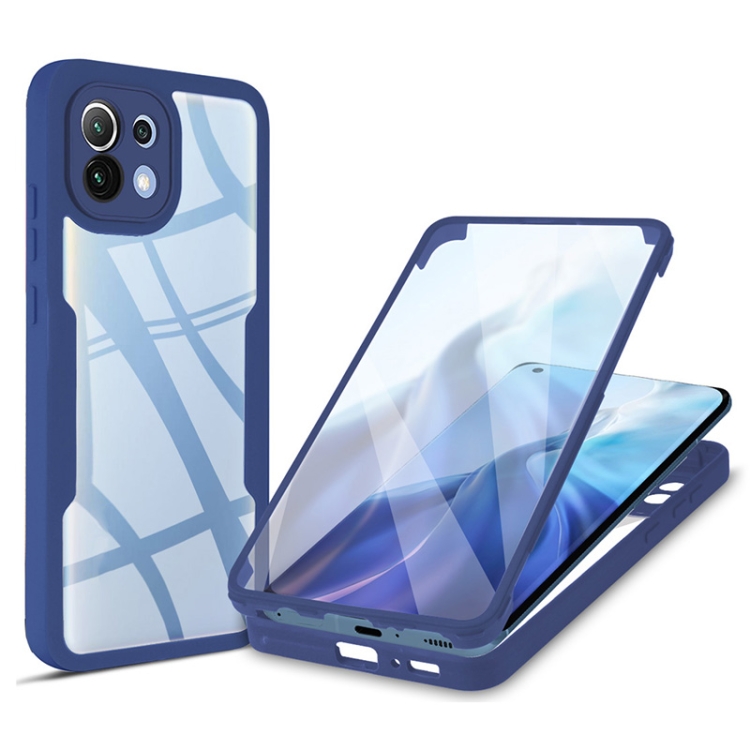 

For Xiaomi Mi 11 Acrylic + TPU 360 Degrees Full Coverage Shockproof Phone Case(Blue)