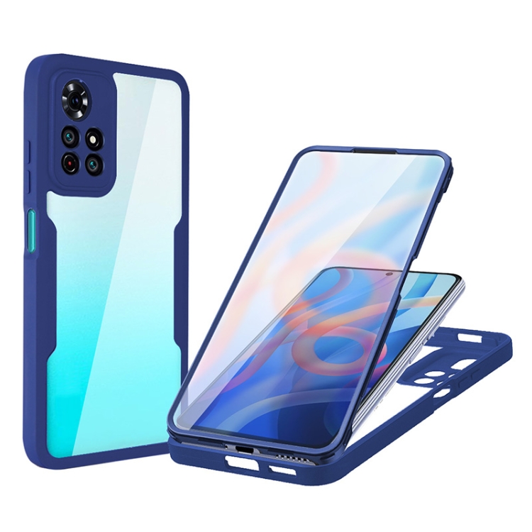 

For Xiaomi Redmi Note 11 5G China Acrylic + TPU 360 Degrees Full Coverage Shockproof Phone Case(Blue)