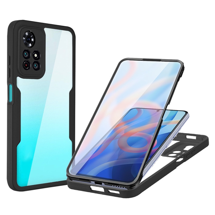 

For Xiaomi Redmi Note 11 5G China Acrylic + TPU 360 Degrees Full Coverage Shockproof Phone Case(Black)