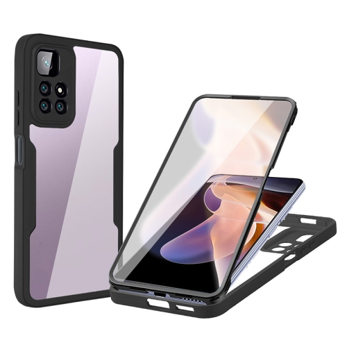 

For Xiaomi Redmi Note 11 Pro Acrylic + TPU 360 Degrees Full Coverage Shockproof Phone Case(Black)