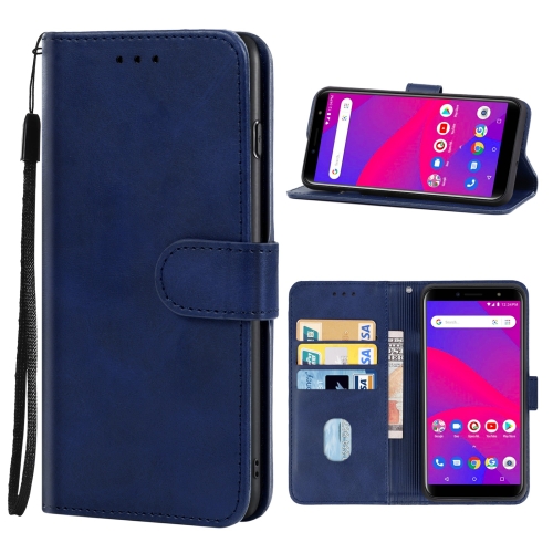 

Leather Phone Case For BLU C5 Plus(Blue)