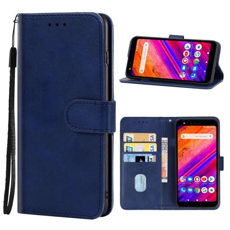 

Leather Phone Case For BLU G6(Blue)