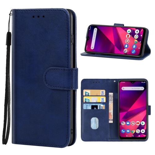 

Leather Phone Case For BLU G80(Blue)