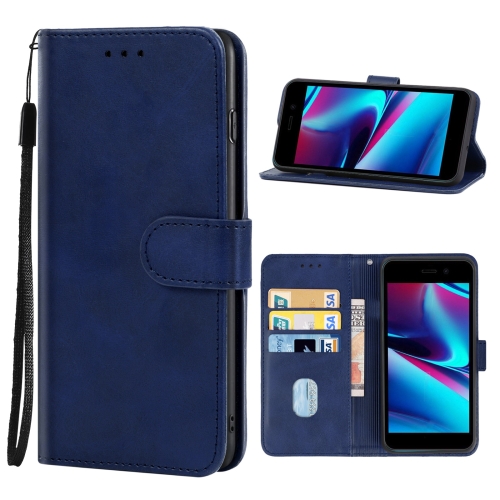 For BLU Studio X10L Leather Phone Case Blue