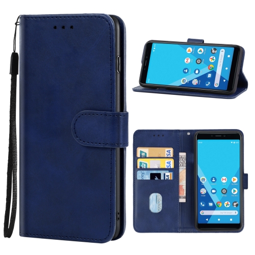 

Leather Phone Case For Wiko Sunny 5 Lite(Blue)