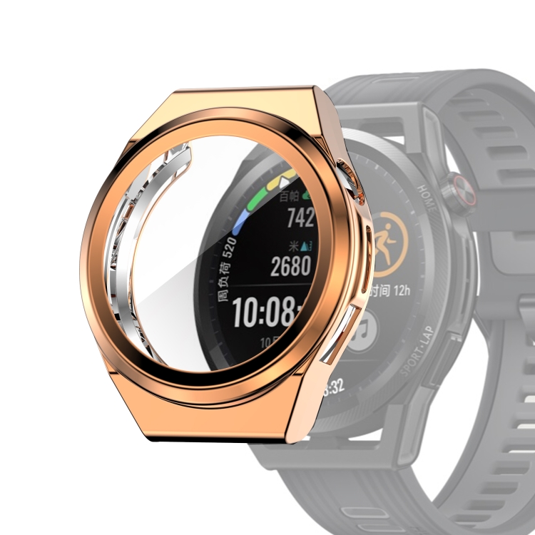 

For Huawei Watch GT Runner Full Coverage TPU Electroplating Protective Case Cover(Rose Gold)