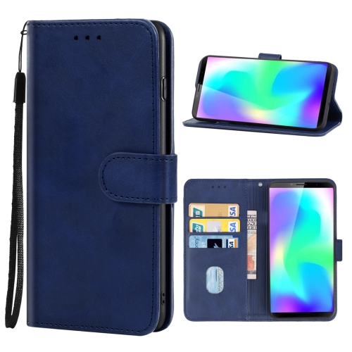 

Leather Phone Case For CUBOT X19(Blue)