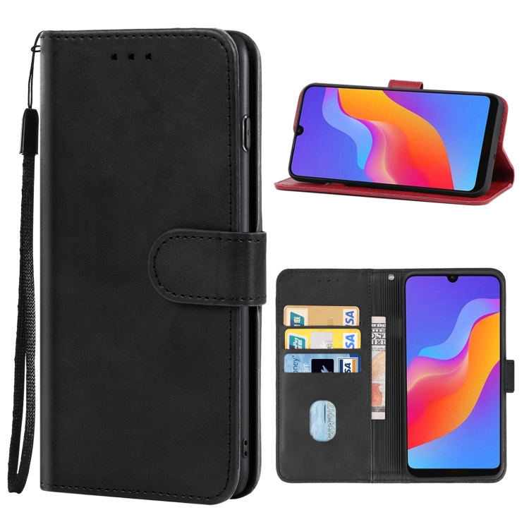 

Leather Phone Case For Honor 8A Pro(Black)