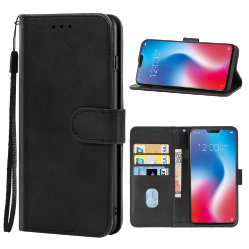 

Leather Phone Case For vivo V9(Black)