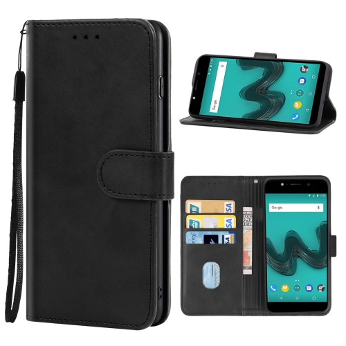 

Leather Phone Case For Wiko Wim Lite(Black)