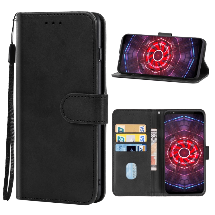

Leather Phone Case For ZTE nubia Red Magic 3(Black)