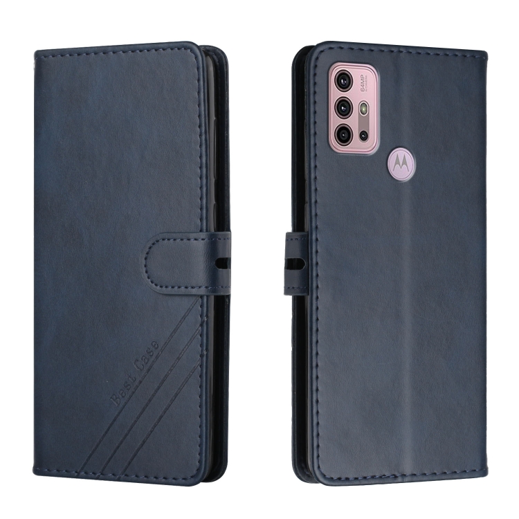 

For Motorola Moto G31 / G41 Cow Texture Leather Phone Case(Blue)