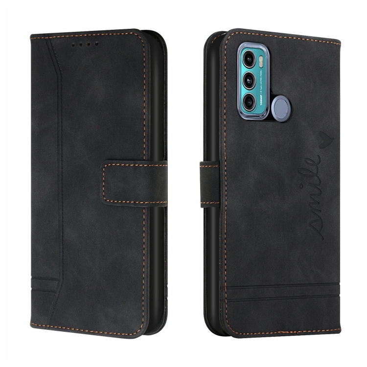 

For Motorola Moto G31 / G41 Rear Fingerprint Retro Skin Feel TPU + PU Leather Phone Case(Black)