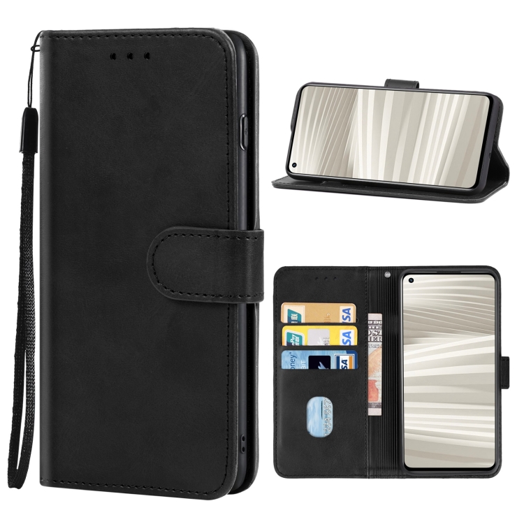 

Leather Phone Case For OPPO Realme GT2 Pro(Black)