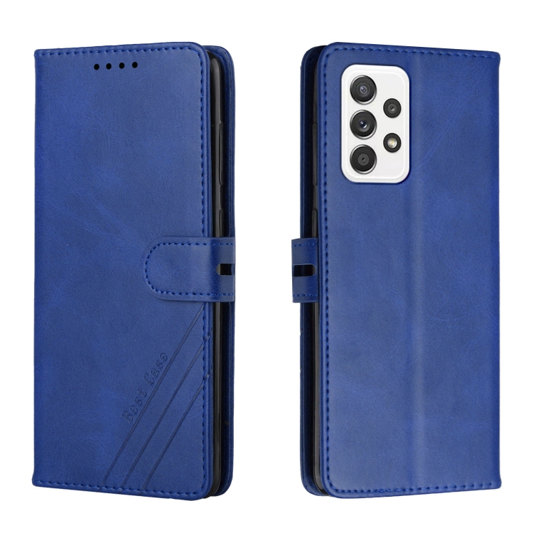 

For Samsung Galaxy A33 5G Cow Texture Leather Phone Case(Blue)