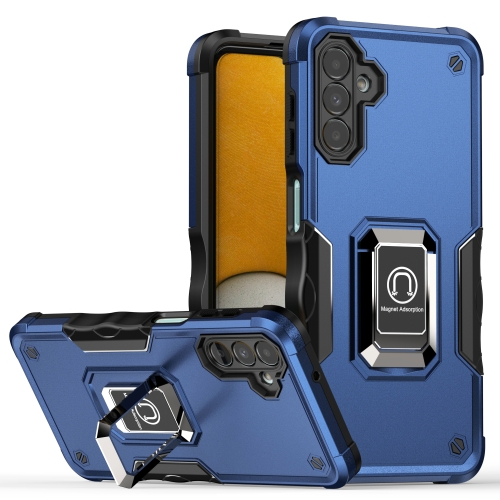 

Ring Holder Non-slip Armor Phone Case For Samsung Galaxy A13 5G / Galaxy A13 4G / Galaxy A13 Lite / Galaxy A04 / Galaxy A04s / Galaxy A04e 4G (Blue)