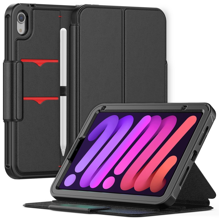 

Litchi Texture PU Leather Tablet Case For iPad mini 6(Black)