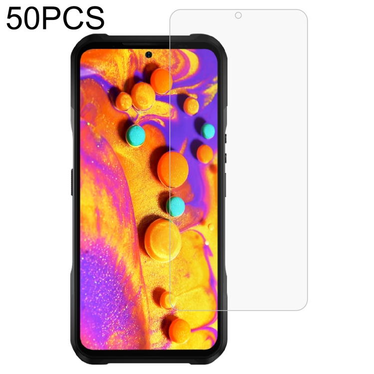 

50 PCS 0.26mm 9H 2.5D Tempered Glass Film For Doogee V20 5G