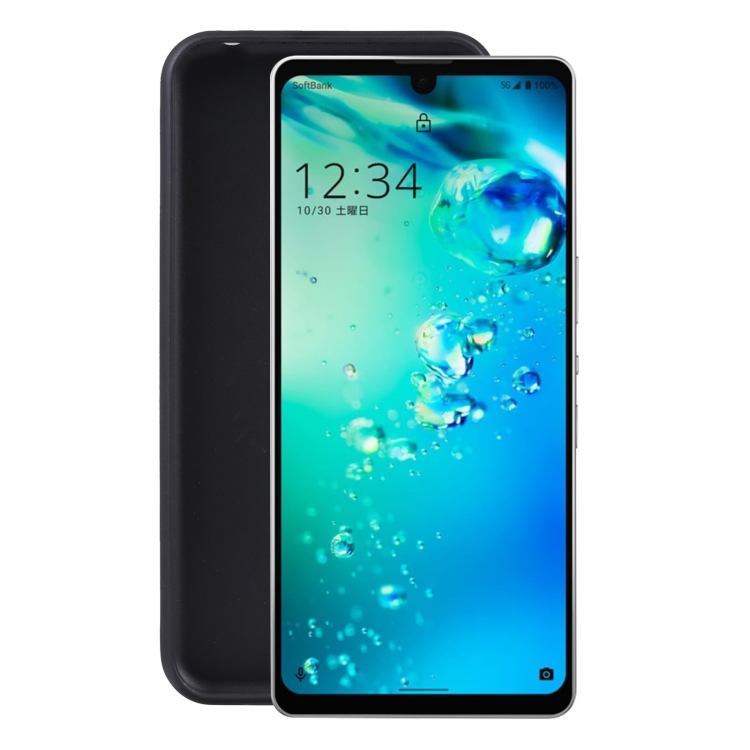 

TPU Phone Case For Sharp Aquos Air / Aquos Zero6 (Pudding Black)