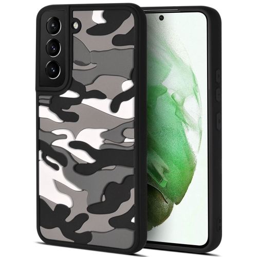 

For Samsung Galaxy S22 5G Camouflage Clouds Embossed Skin Feel Silicone Shockproof Phone Case(Grey)