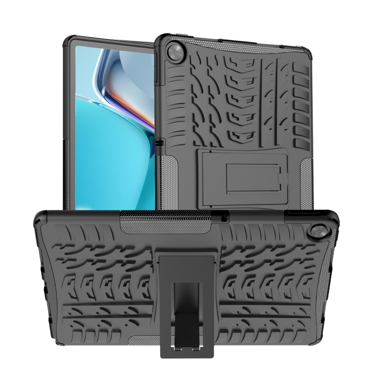 

For OPPO Realme Pad 10.4 Tire Texture TPU + PC Tablet Case(Black)