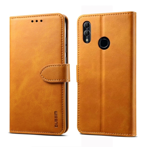 

For Huawei Honor 10 Lite / P Smart (2019) GUSSIM Business Style Horizontal Flip Leather Case with Holder & Card Slots & Wallet(Khaki)