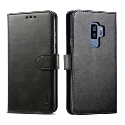 

For Galaxy S9 GUSSIM Business Style Horizontal Flip Leather Case with Holder & Card Slots & Wallet(Black)