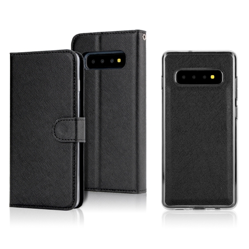 

For Samsung Galaxy S10e Cross Texture Detachable Leather Phone Case(Black)