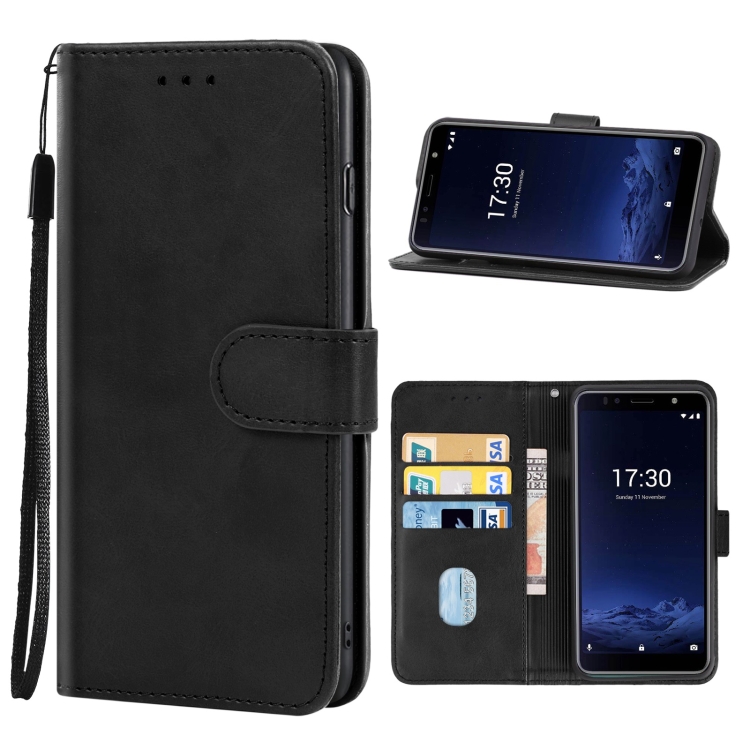 

Leather Phone Case For Itel A36(Black)