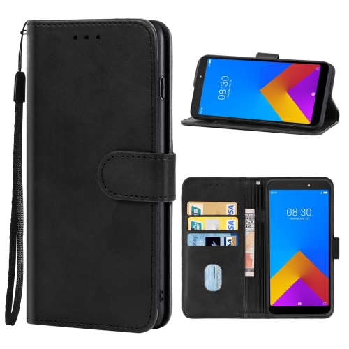 

Leather Phone Case For Itel A55(Black)