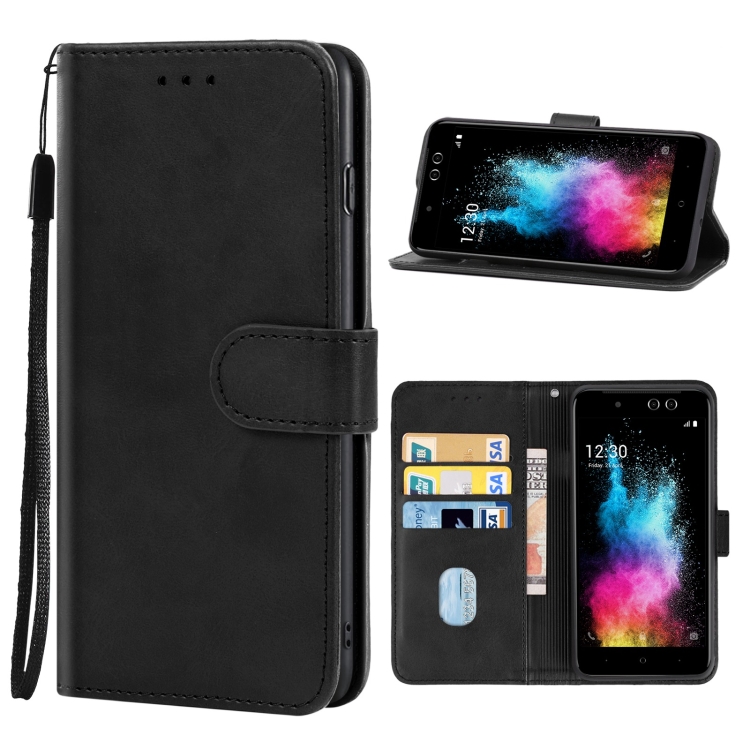 

Leather Phone Case For Itel S32(Black)