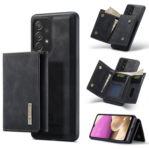 

For Samsung Galaxy A33 5G DG.MING M1 Series 3-Fold Multi Card Wallet + Magnetic Phone Case(Black)