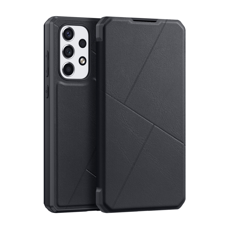 

For Samsung Galaxy A73 DUX DUCIS Skin X Series Horizontal Flip Leather Phone Case(Black)