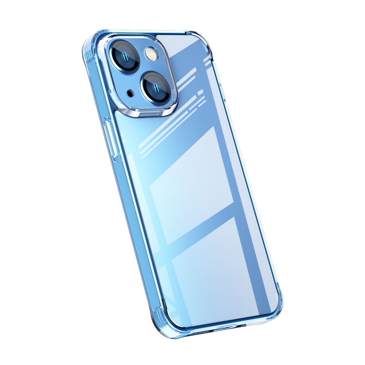 

TPU + Tempered Glass Shockproof Phone Case For iPhone 13(Transparent)