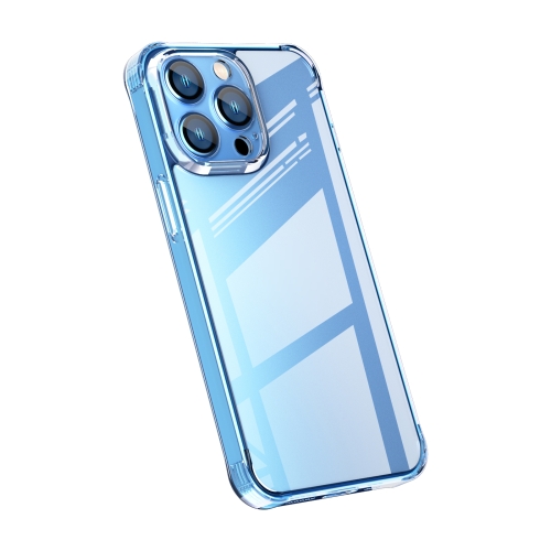 

TPU + Tempered Glass Shockproof Phone Case For iPhone 13 Pro Max(Transparent)