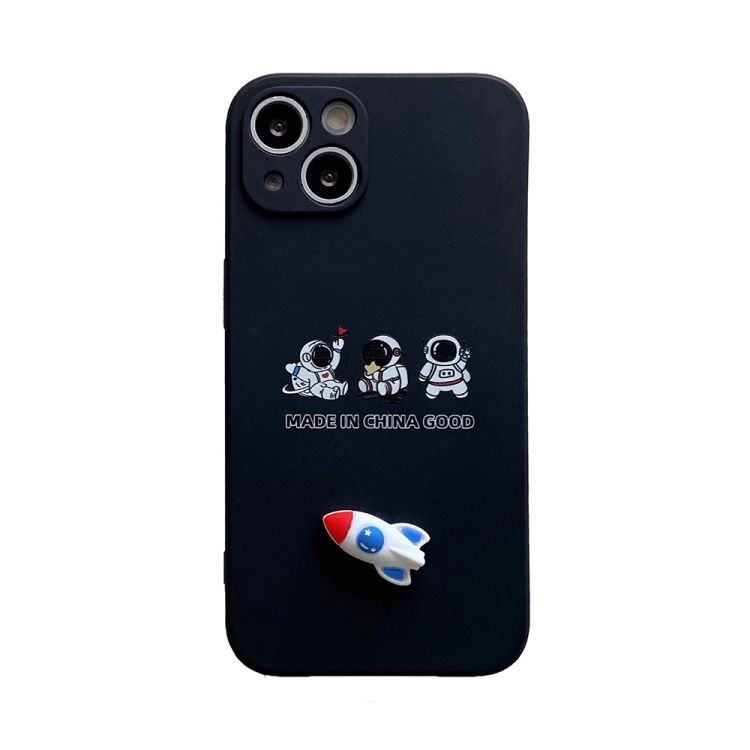 

Aerospace Small Rocket TPU Phone Case For iPhone 13(Black)
