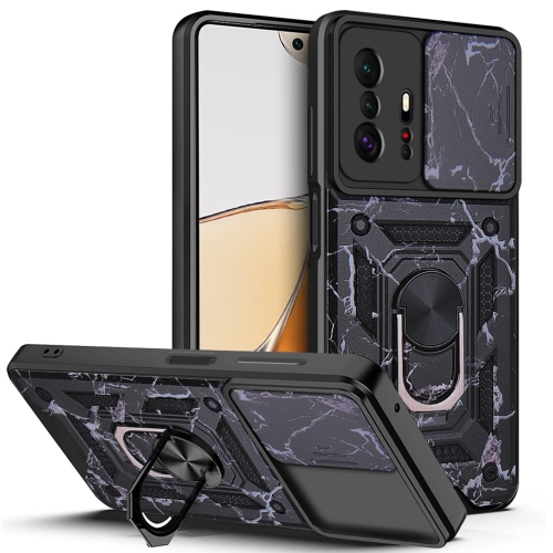 

For Xiaomi Mi 11T / 11T Pro Sliding Camera Cover Design Camouflage Series Phone Case(Black)