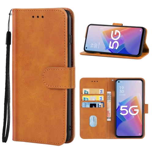 

For OPPO A96 4G / A36 4G / A76 4G / K10 4G Leather Phone Case(Brown)