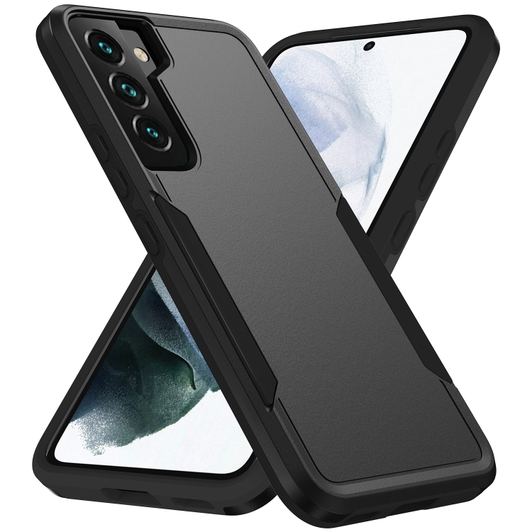 

For Samsung Galaxy S22+ 5G Pioneer Armor Heavy Duty PC + TPU Phone Case(Black)