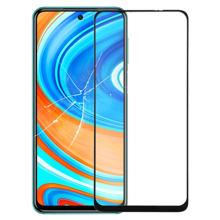 

Front Screen Outer Glass Lens with OCA Optically Clear Adhesive for Xiaomi Redmi Note 9 Pro