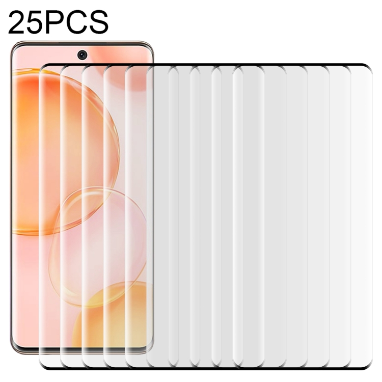 

25 PCS For Honor 50 3D Curved Edge Full Screen Tempered Glass Film