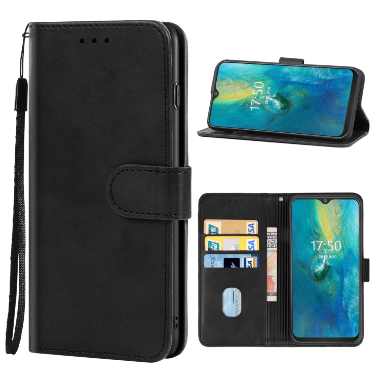 

Leather Phone Case For Cubot P30(Black)