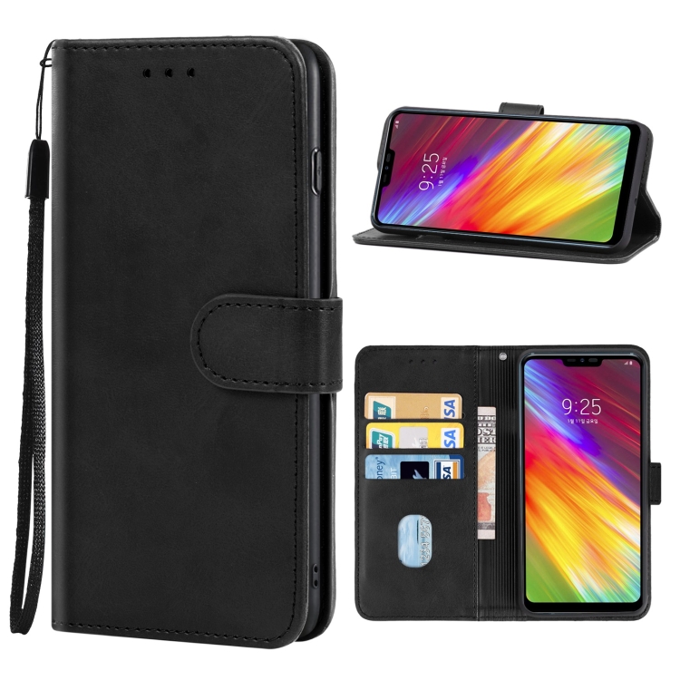 

Leather Phone Case For LG Q9(Black)