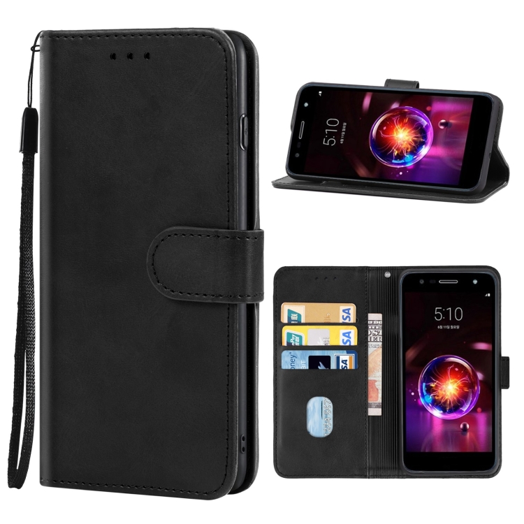 

Leather Phone Case For LG X5 (2018)(Black)
